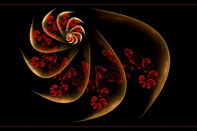 Beautiful Red And Gold Design Widescreen Wallpapers