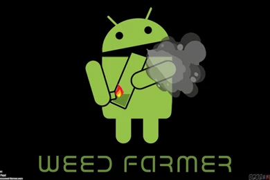 Android Smoking A Bong On Black Backgrounds 16 9 Wallpapers