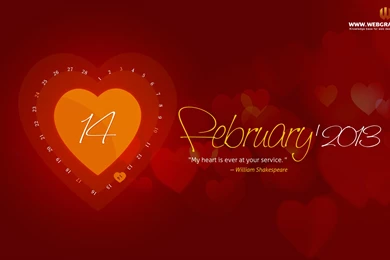 HD Valentine Calendar Wallpapers February 2013 ..: View HD Image Of ...