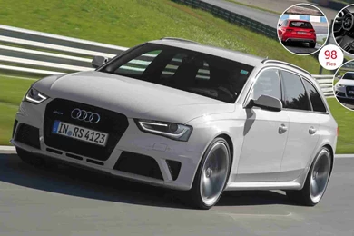 2013 Audi RS4 Avant White   Front