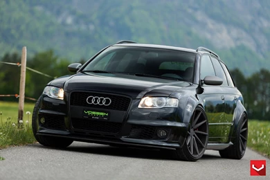 Vossen WHEELS GALLERY Audi RS4 Cars Wagon Black Wallpapers ...