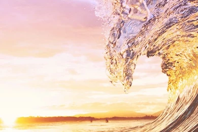 Ocean Wave Sunset