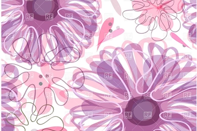 Seamless Purple Floral Backgrounds With Stylized Flowers, 22968 ...