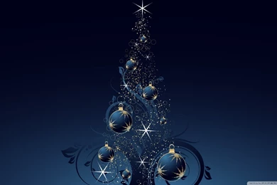 Blue Christmas Tree HD Desktop Wallpapers : Widescreen : High ...