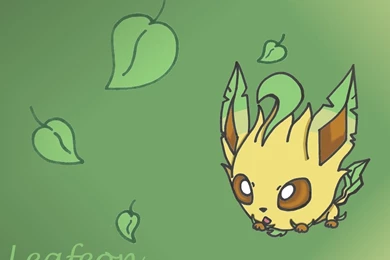 Chibi Leafeon Wallpapers By Flareonsk8r On DeviantArt
