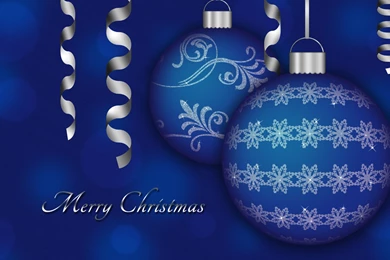 Blue Christmas Decorations Wallpapers   Holiday Wallpapers