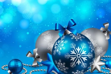 BLUE CHRISTMAS WALLPAPER   (