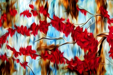 Abstract Christmas Painting Desktop Wallpapers