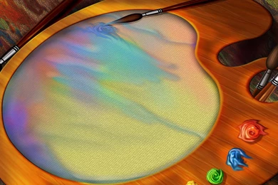 Desktop Wallpapers · Gallery · Windows 7 · Palette Painting 3d Art ...