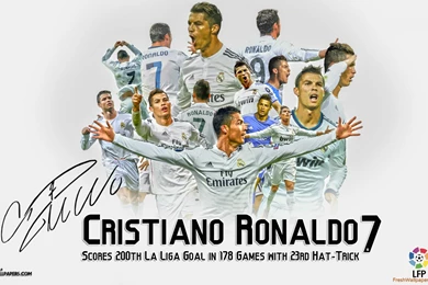 Cristiano Ronaldo La Liga Goal Scoring Record Wallpapers ...