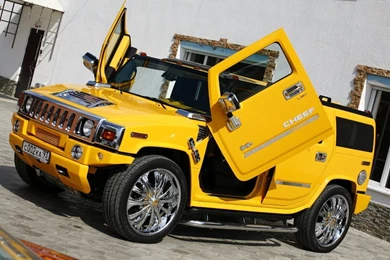 Hummer Car Yellow Modification Wallpapers Deskt