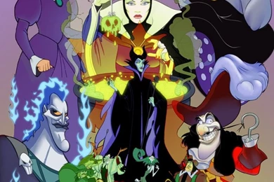 Disney Villians (artist Unknown) * Phone Wallpaper Backgrounds Lock ...