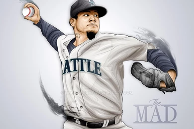 Felix Hernandez   Vector Illustration By THEMADJUMP On DeviantArt