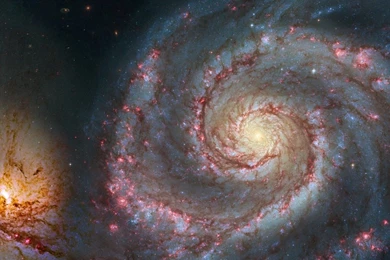 Galaxy Collision iPad 1 & 2 Wallpapers