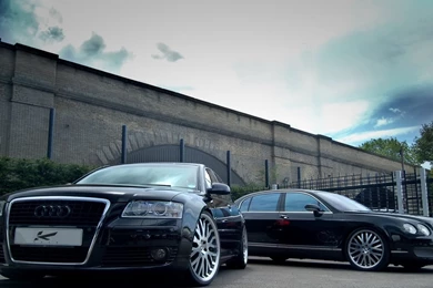 Audi A8 And Bentley Continental Wallpapers   Car Wallpapers
