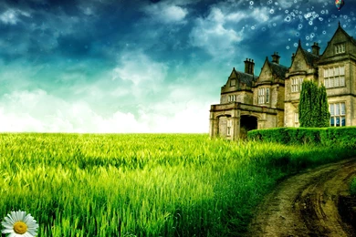 Beautiful Big House Scenery Wallpapers
