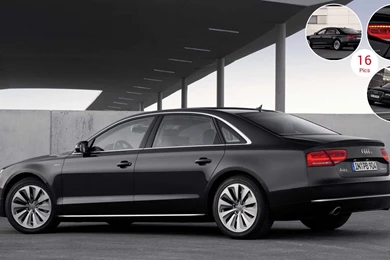 2013 Audi A8 L Hybrid   Rear