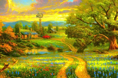 HD Village Scenery Picture 780   Nature HD Desktop Wallpapers