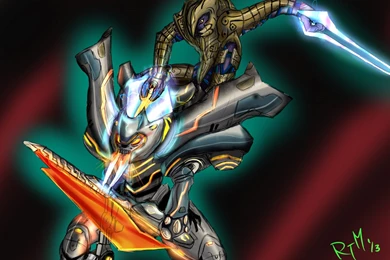 Halo Promethean Knight Vs The Arbiter By RyutzuTheMonster On ...