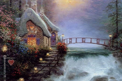 Wallpapers Pictorial Art Thomas Kinkade Image
