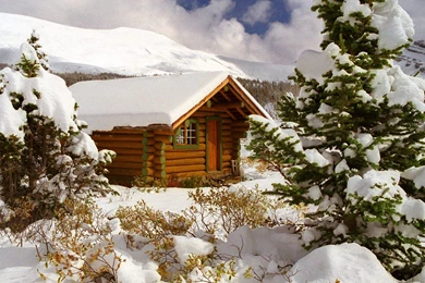 Cozy Log Cabin Free Desktop Backgrounds   Free Wallpapers Image