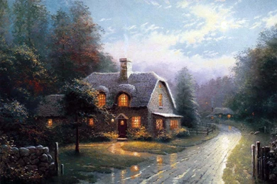 Thomas Kinkade Pictorial Art Free Wallpapers (89 Photos) For Your ...