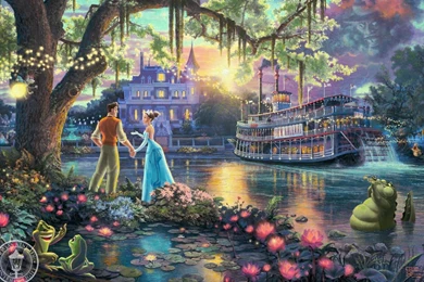 Thomas Kinkade "Disney Dreams"   Disney Princess Wallpapers ...
