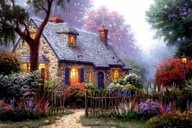 Finding The Design Of Thomas Kinkade Wallpapers For Desktop ...