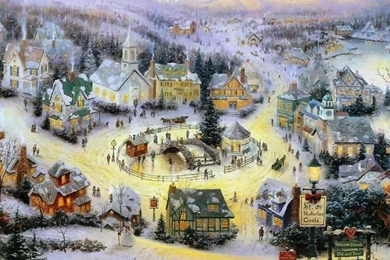 Thomas Kinkade Christmas Wallpapers   Wallpapers Cave
