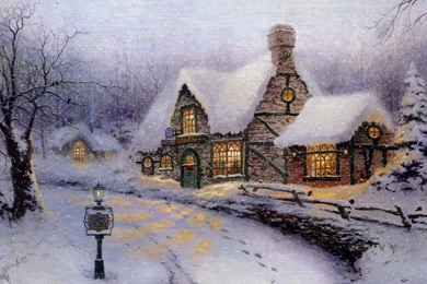 Wallpapers Pictorial Art Thomas Kinkade Old Porterfield Gift ...