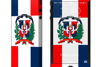 Apple iPhone 5 Skin   Dominican Republic Flag