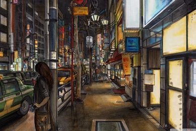 Urban Drawing HD Desktop Wallpapers : High Definition : Fullscreen ...