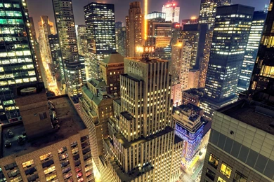 Manhattan At Night, Cities, Lights, 1920x1200 HD Wallpapers And ...