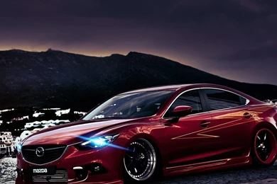 Download 1280x1024 Red Tuned Mazda 6 Wallpapers