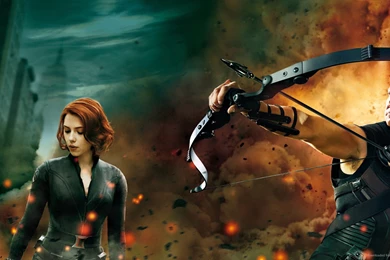 Black Widow And Hawkeye Wallpapers For Blackberry Playbook