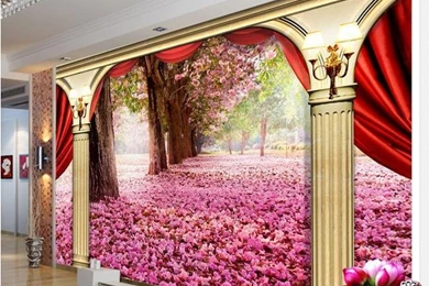 Wild Screen Wallpapers Custom 3d Mural Wallpapers Tv Backdrop Roman ...