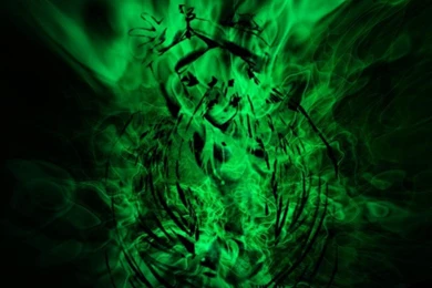 Green Flame Wallpaper Images