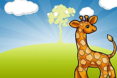 CUTE GIRAFFE WALLPAPER   (