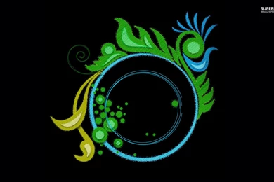 Fabric Textured Swirly Circle Wallpapers   Abstract Wallpapers