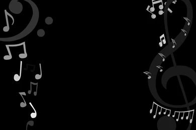 Black and white music notes wallpapers