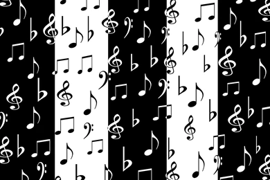 Jestingstock.com Black And White Music Note Wallpapers