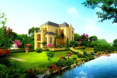 Cool Beautiful House Design HD Wallpapers DreamLoveWallpapers