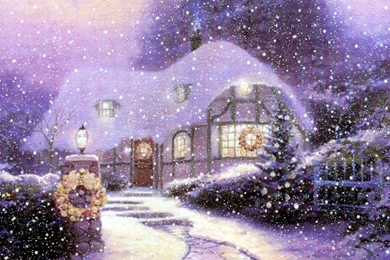Wallpapers Sweet Home Free Christmas Cottage 1024x768