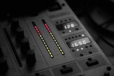 Light Black And White Music Sound Dj Panel Wallpapers