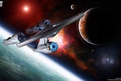 Star Trek USS Enterprise Discovering New Planets, Free Star Trek ...