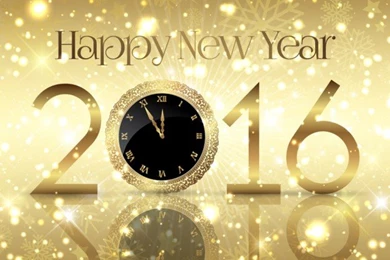 Golden And Shiny New Year Backgrounds Vector