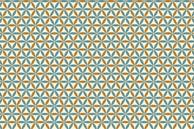 Flower Of Life, Green/Brown Fabric Andrea11 Spoonflower