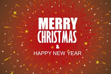 Christmas And New Year Backgrounds In Starburst Style Vector