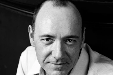 Kevin Spacey Brunet Dark Eyes Black White