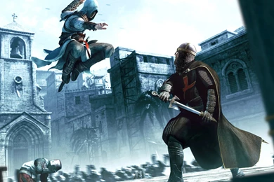 Assassin's Creed Ezio Fighting In The Crowd Wallpapers 26829